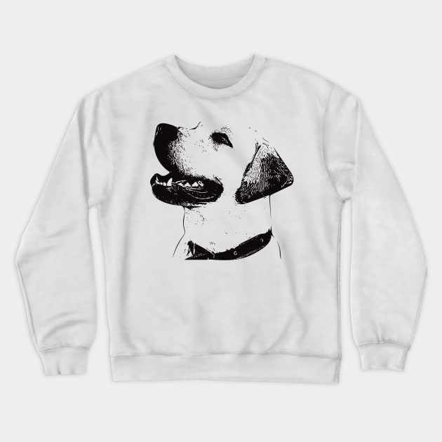 Labrador Retriever Face Design - A Lab Christmas Gift Crewneck Sweatshirt by DoggyStyles